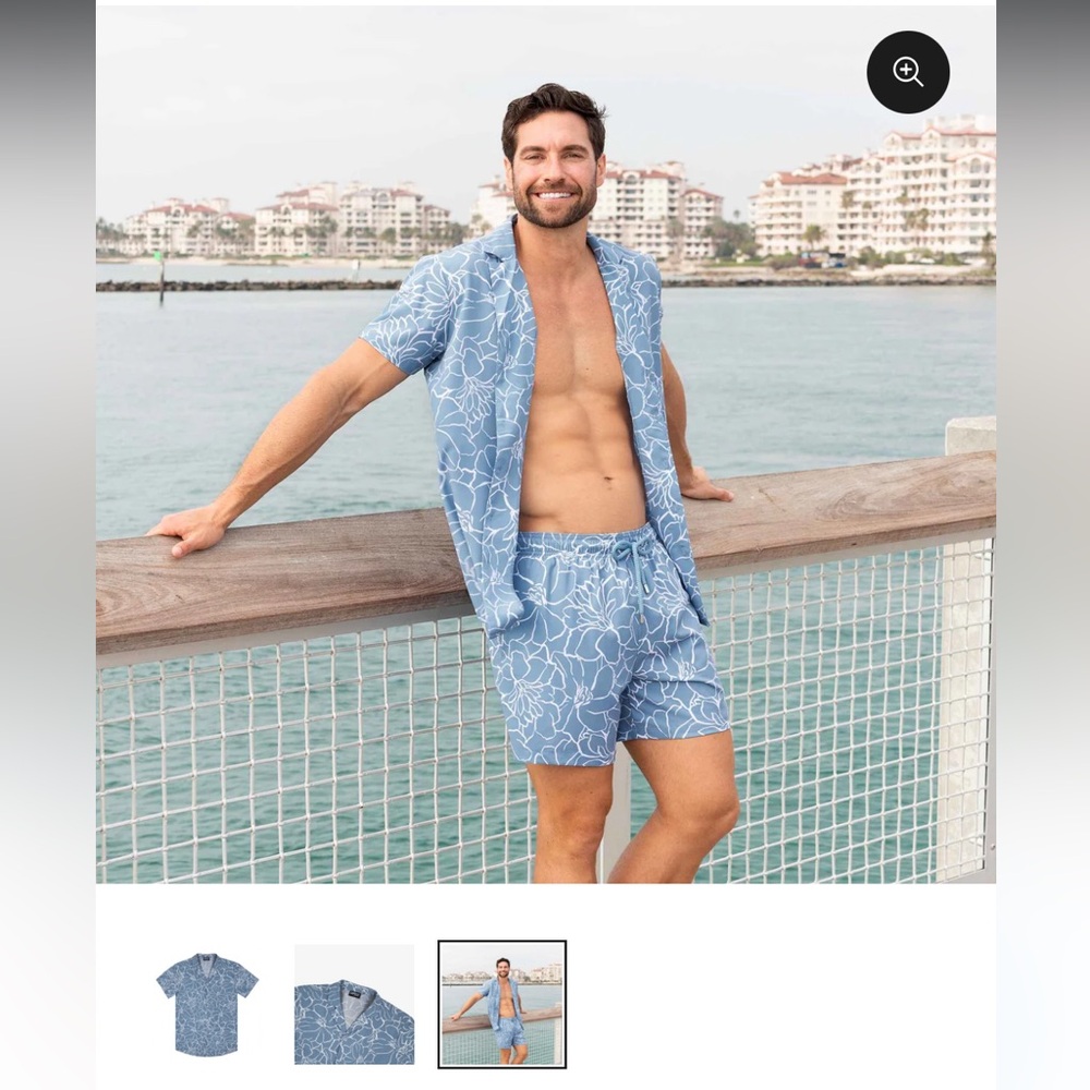 BRAND NEW set men’s capelle Miami swim matching medium beach vacation holiday